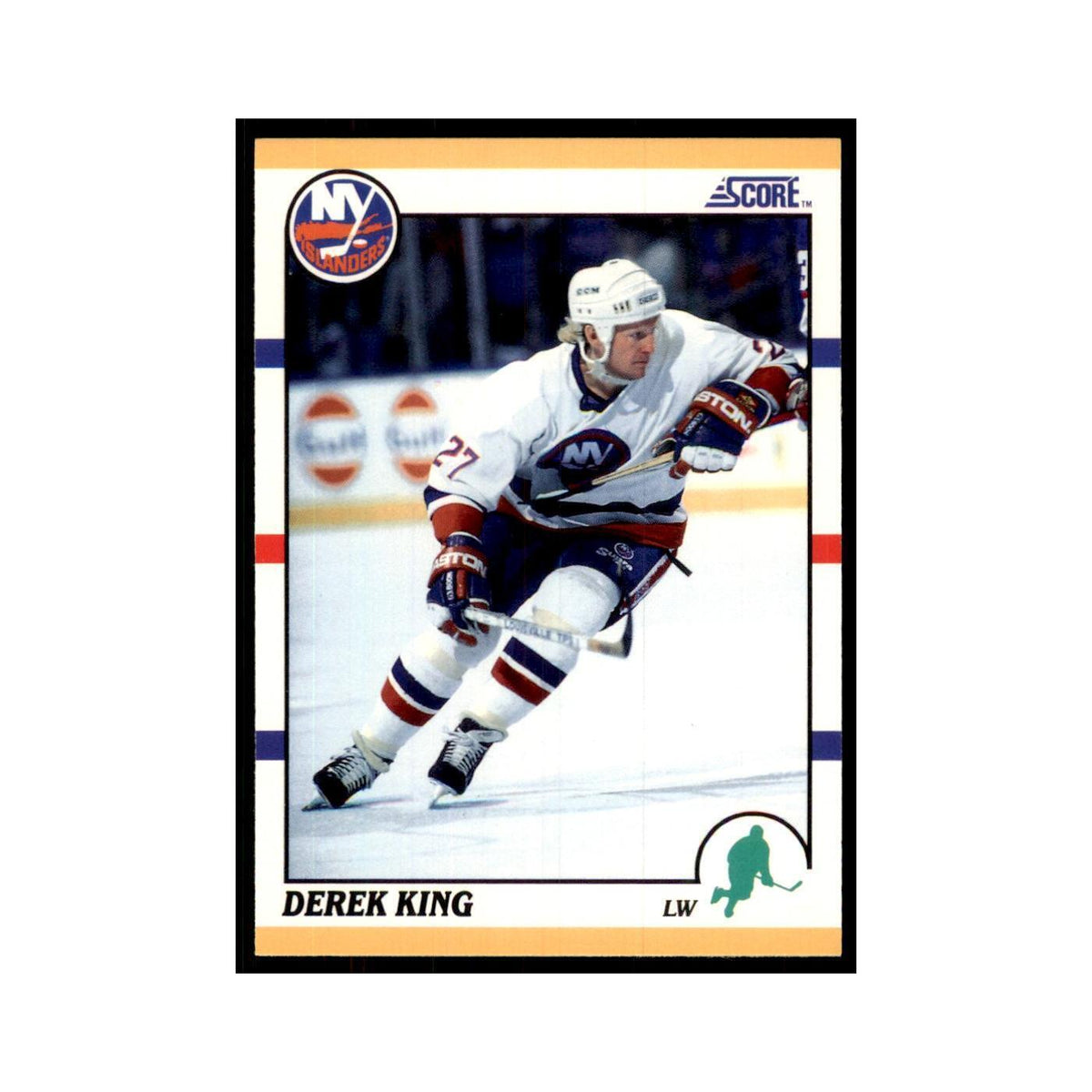 1990 Score Traded Derek King Hockey Cards #86T