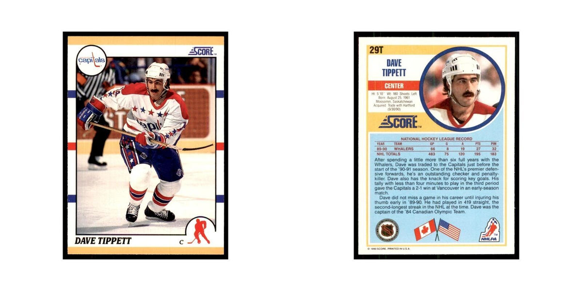 1990 Score Traded Dave Tippett Hockey Cards #29T