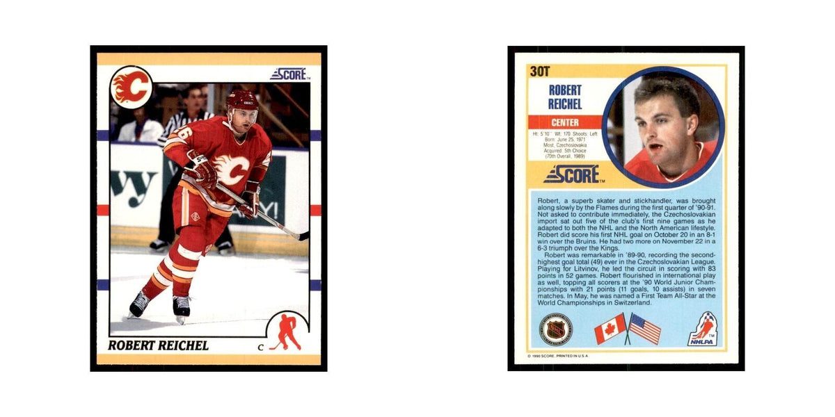 1990 Score Traded Robert Reichel Hockey Cards #30T
