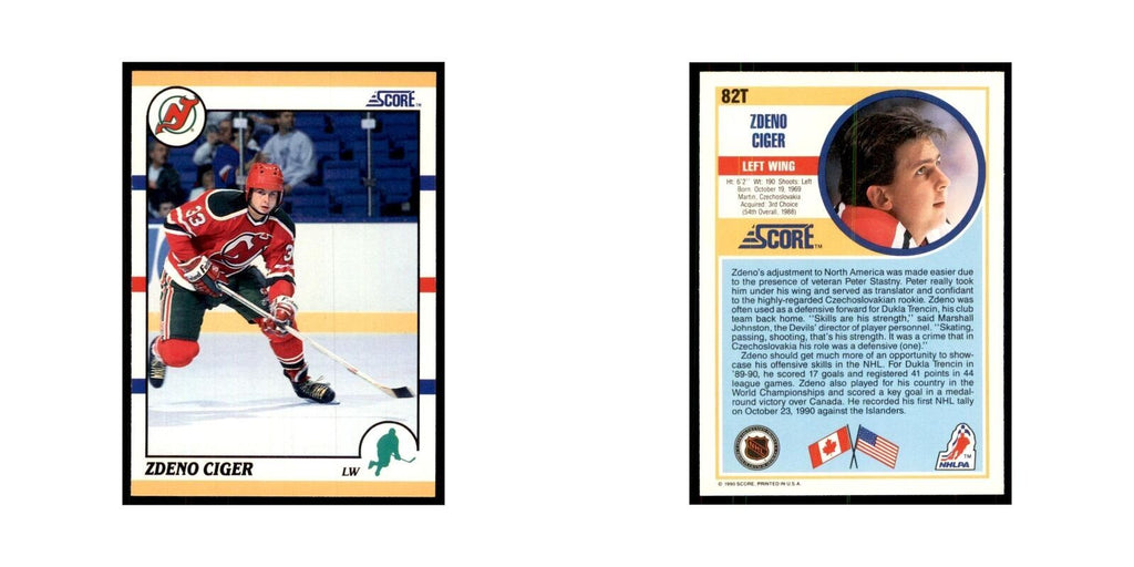 1990 Score Traded Zdeno Ciger Hockey Cards #82T
