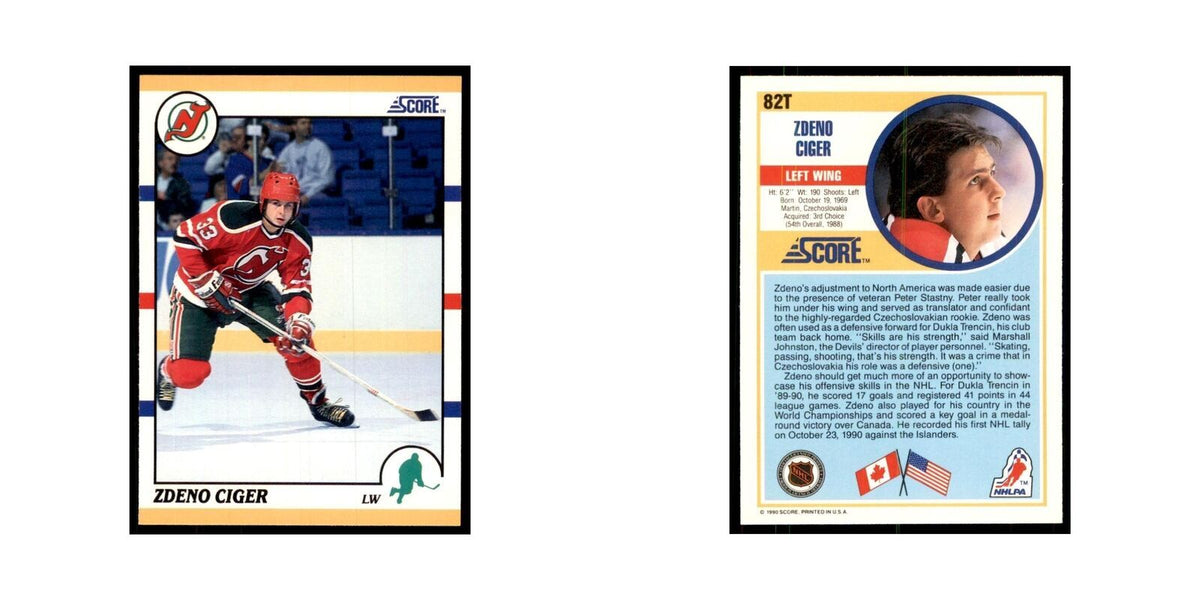 1990 Score Traded Zdeno Ciger Hockey Cards #82T