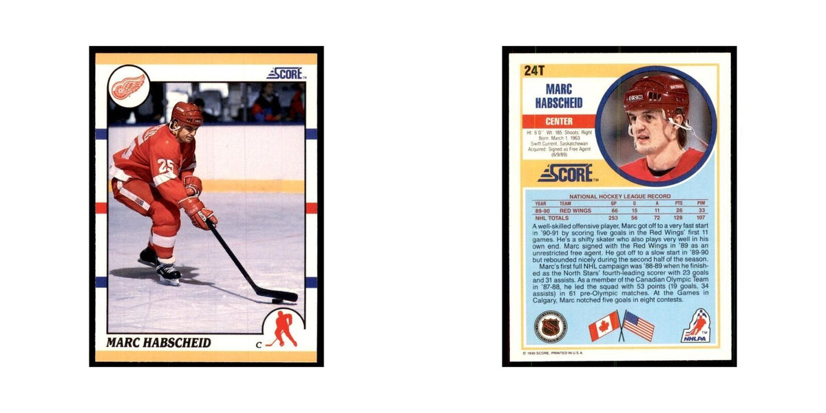 1990 Score Traded Marc Habscheid Hockey Cards #24T