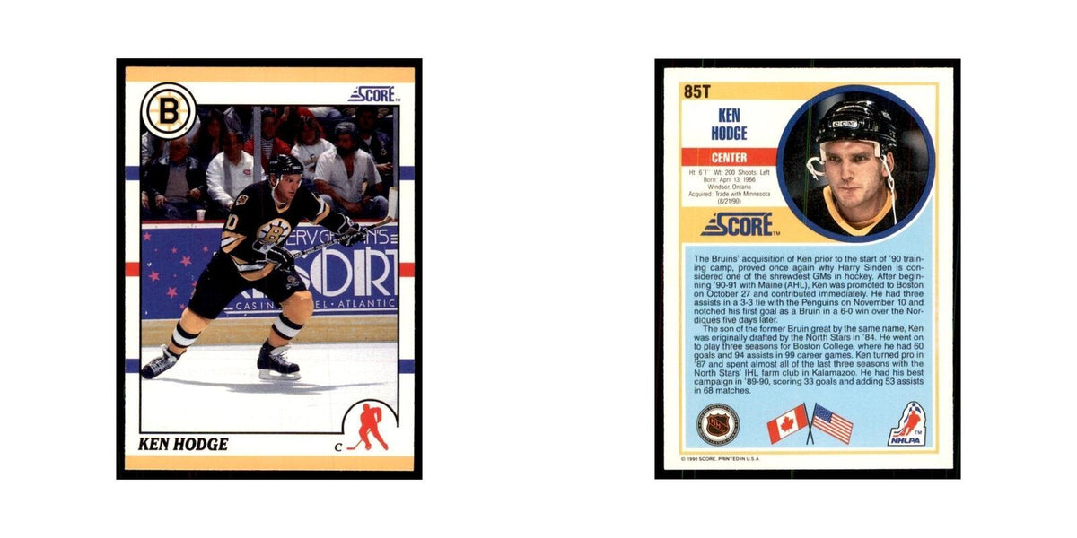 1990 Score Traded Ken Hodge Hockey Cards #85T