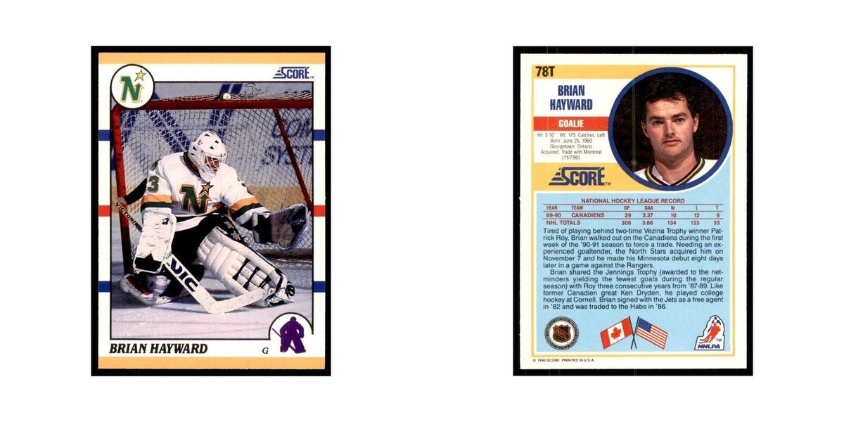 1990 Score Traded Brian Hayward Hockey Cards #78T