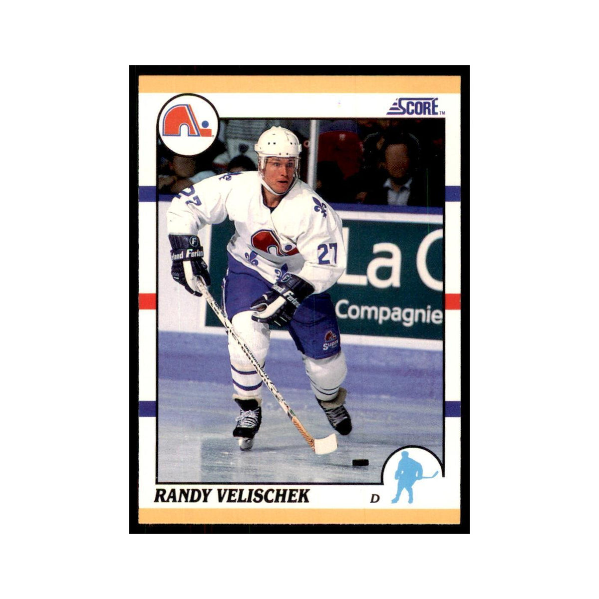 1990 Score Traded Randy Velischek Hockey Cards #64T