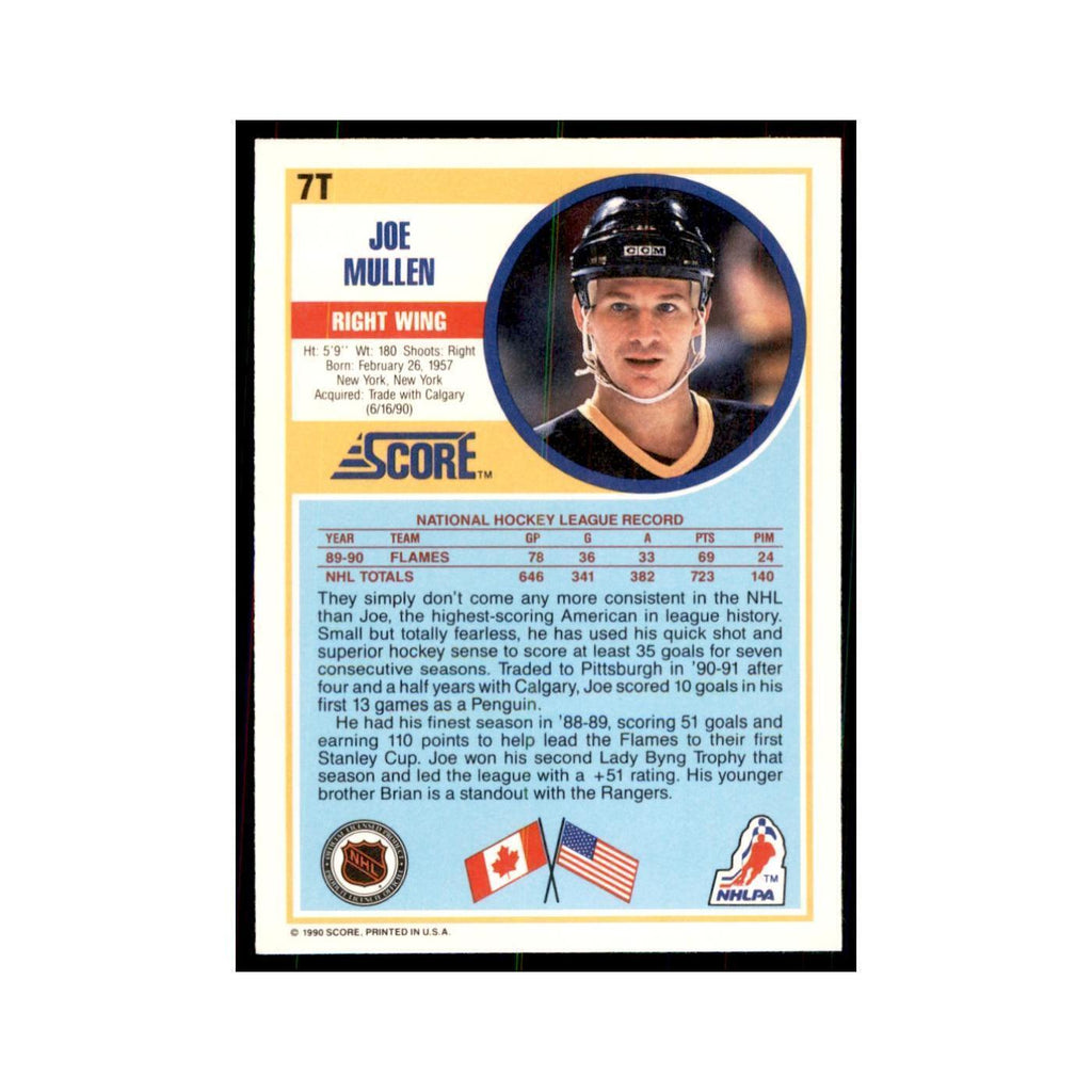 1990 Score Traded Joe Mullen Hockey Cards #7T