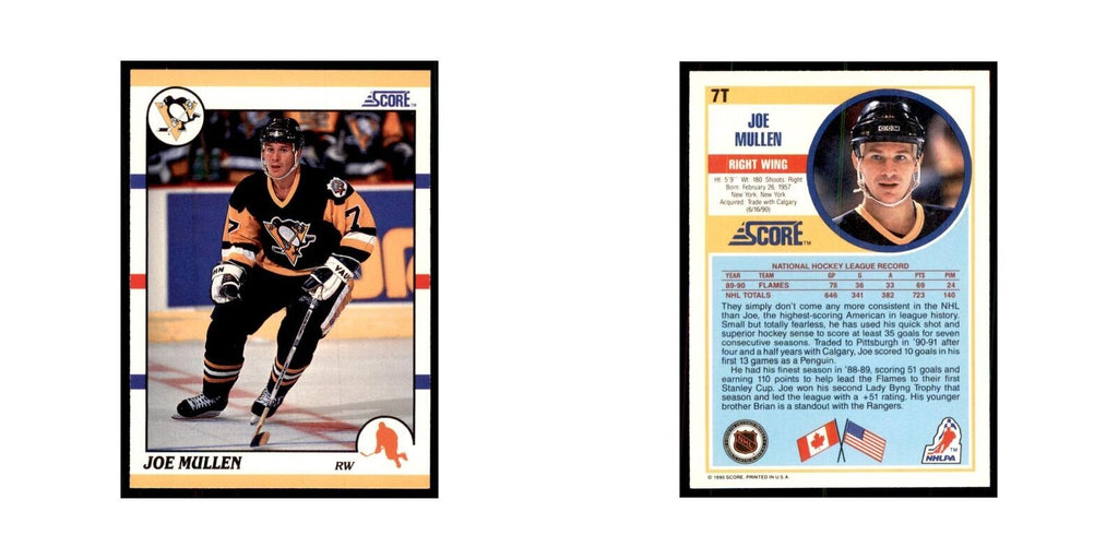 1990 Score Traded Joe Mullen Hockey Cards #7T