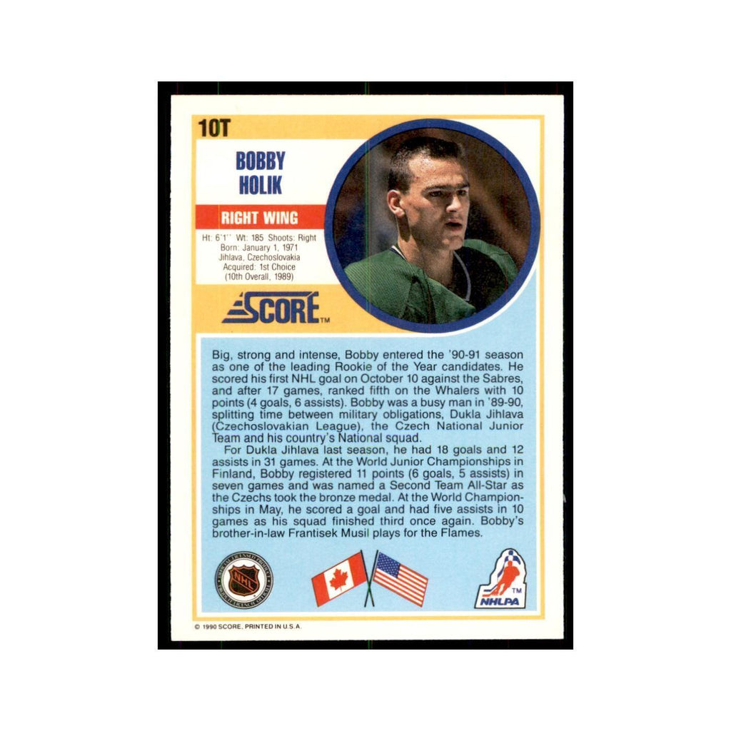 1990 Score Traded Bobby Holik Hockey Cards #10T