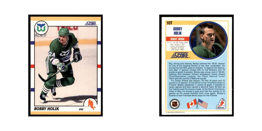 1990 Score Traded Bobby Holik Hockey Cards #10T