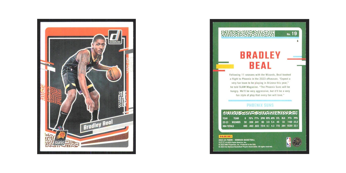 Bradley Beal 2023 Panini Donruss #19 Phoenix Suns Basketball Card NM