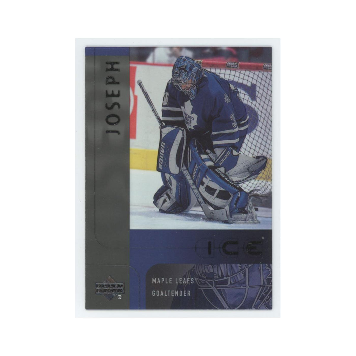 Curtis Joseph 2001 Upper Deck Ice #40 Toronto Maple Leafs Hockey Card NM