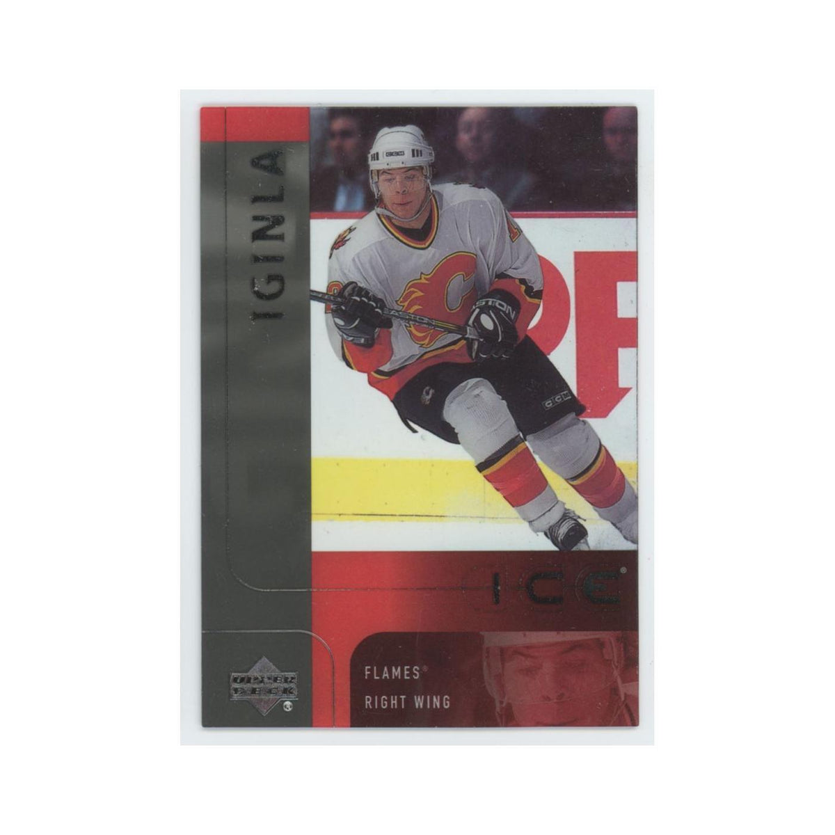 Jarome Iginla 2001 Upper Deck Ice #5 Calgary Flames Hockey Card NM