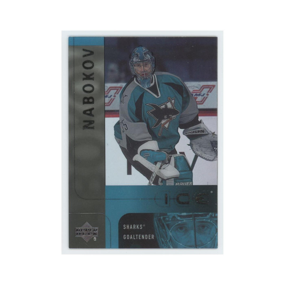 Evgeni Nabokov 2001 Upper Deck Ice #37 San Jose Sharks Hockey Card NM