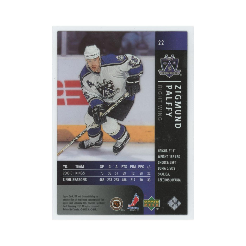 Zigmund Palffy 2001 Upper Deck Ice #22 Los Angeles Kings Hockey Card NM