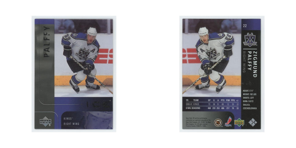 Zigmund Palffy 2001 Upper Deck Ice #22 Los Angeles Kings Hockey Card NM