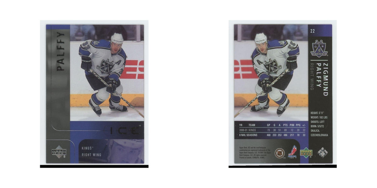 Zigmund Palffy 2001 Upper Deck Ice #22 Los Angeles Kings Hockey Card NM