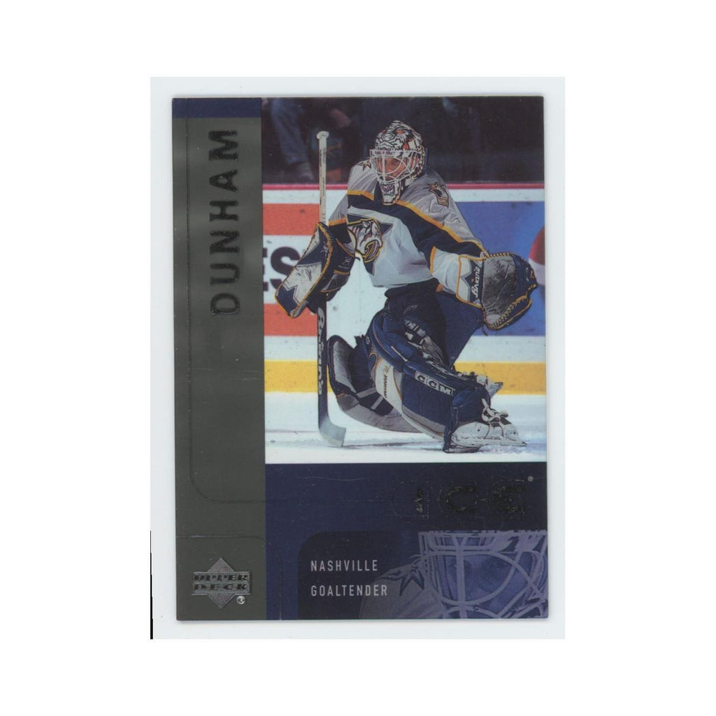 Mike Dunham 2001 Upper Deck Ice #26 Nashville Predators Hockey Card NM