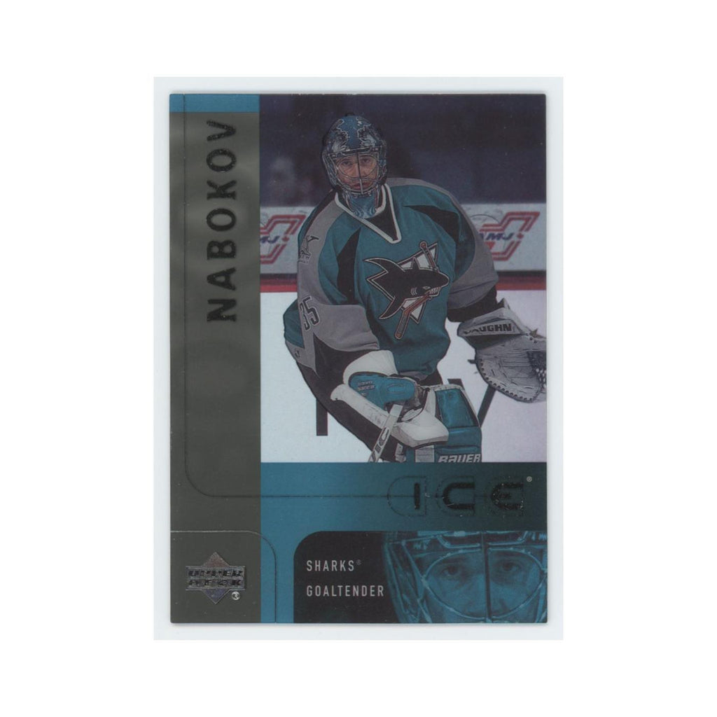 Evgeni Nabokov 2001 Upper Deck Ice #37 San Jose Sharks Hockey Card NM