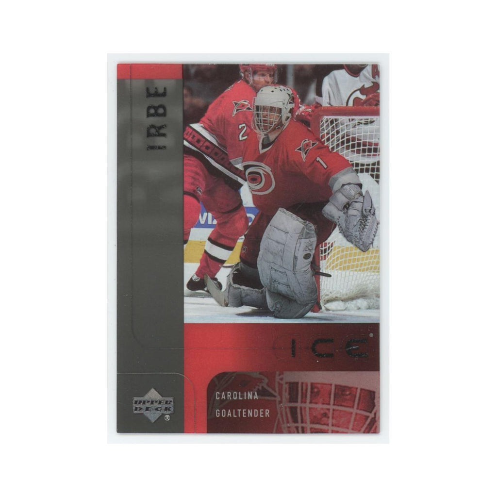 Arturs Irbe 2001 Upper Deck Ice #6 Carolina Hurricanes Hockey Card NM