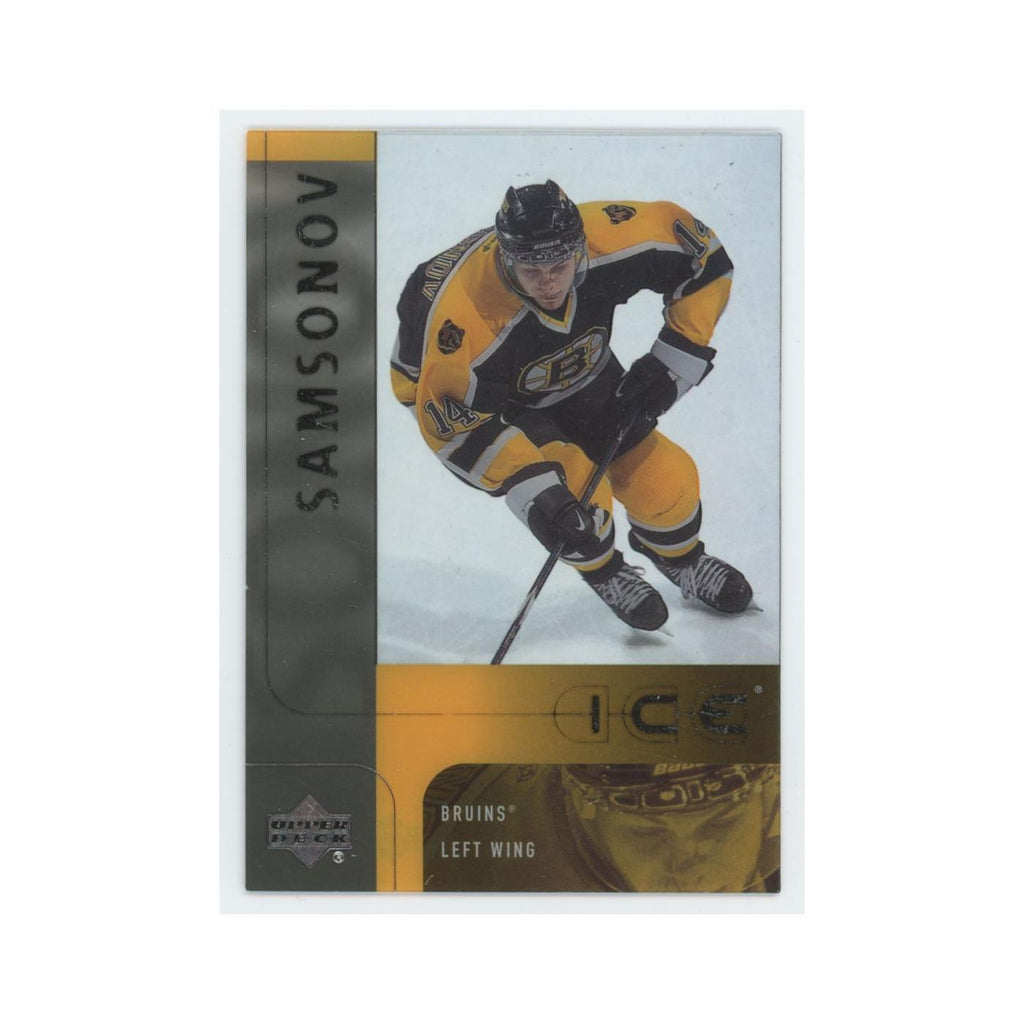 Sergei Samsonov 2001 Upper Deck Ice #3 Boston Bruins Hockey Card NM