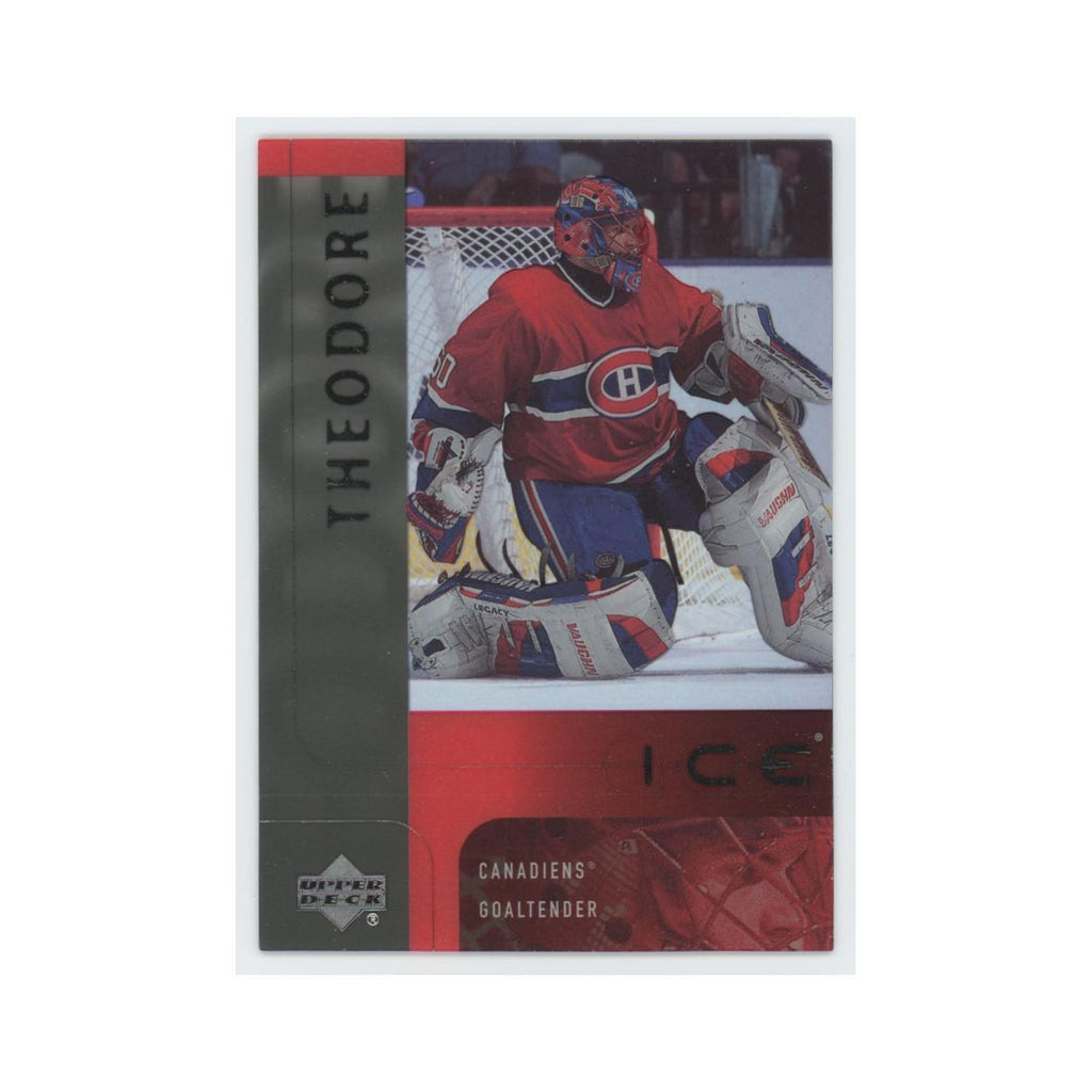 Jose Theodore 2001 Upper Deck Ice #25 Montreal Canadiens Hockey Card NM