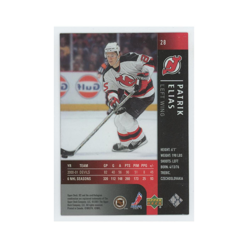 Patrik Elias 2001 Upper Deck Ice #28 New Jersey Devils Hockey Card NM