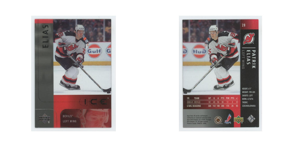Patrik Elias 2001 Upper Deck Ice #28 New Jersey Devils Hockey Card NM