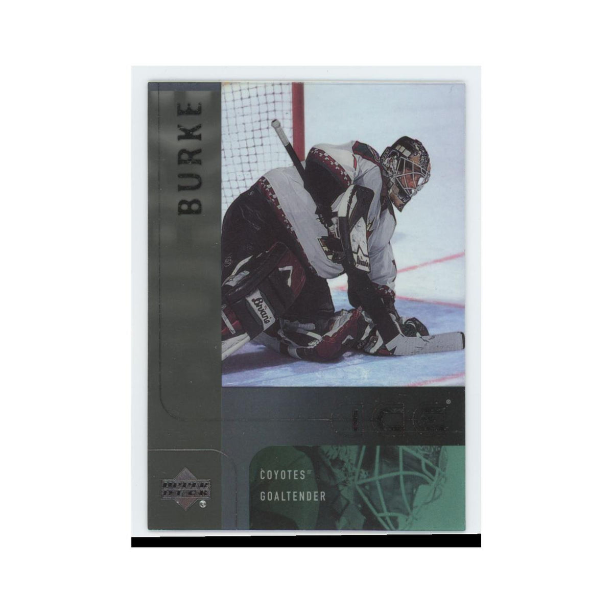Sean Burke 2001 Upper Deck Ice #34 Phoenix Coyotes Hockey Card NM