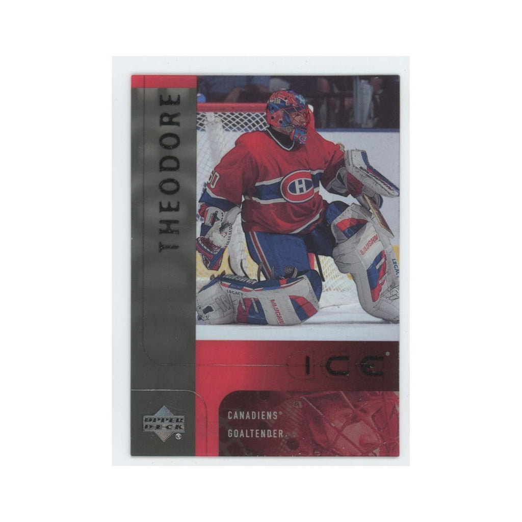 Jose Theodore 2001 Upper Deck Ice #25 Montreal Canadiens Hockey Card NM