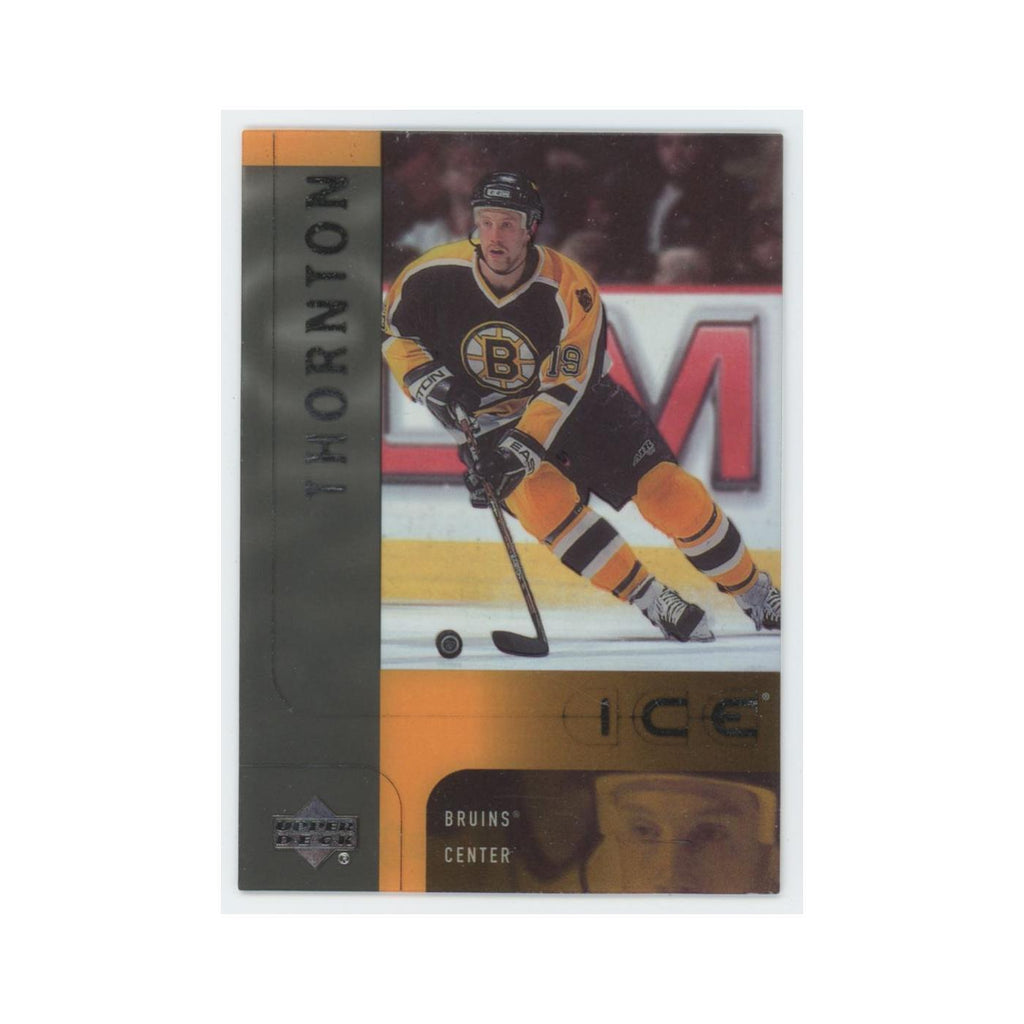 Joe Thornton 2001 Upper Deck Ice #2 Boston Bruins Hockey Card NM