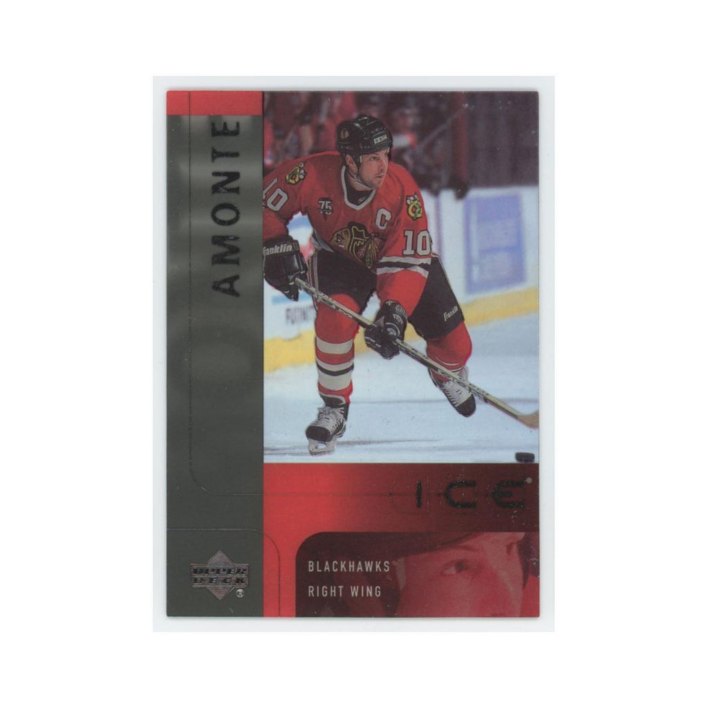 Tony Amonte 2001 Upper Deck Ice #7 Chicago Blackhawks Hockey Card NM