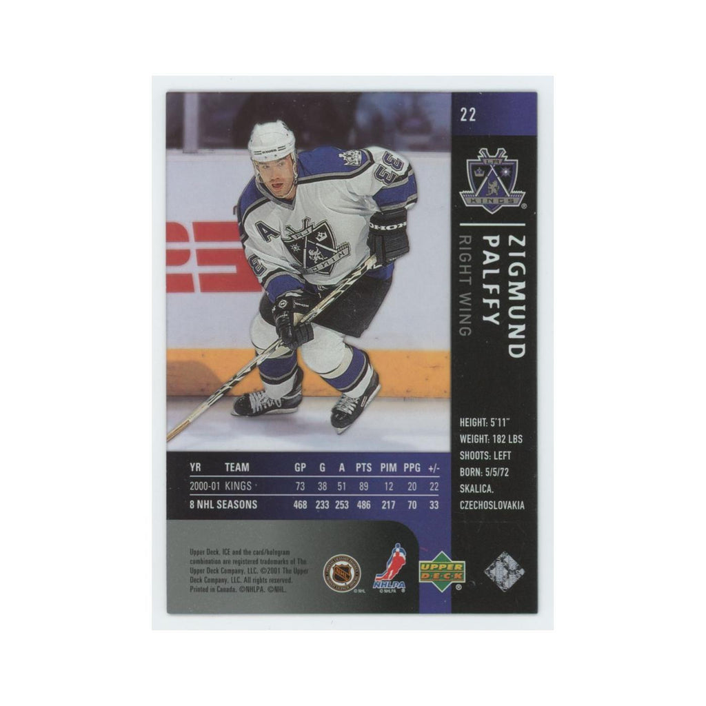Zigmund Palffy 2001 Upper Deck Ice #22 Los Angeles Kings Hockey Card NM