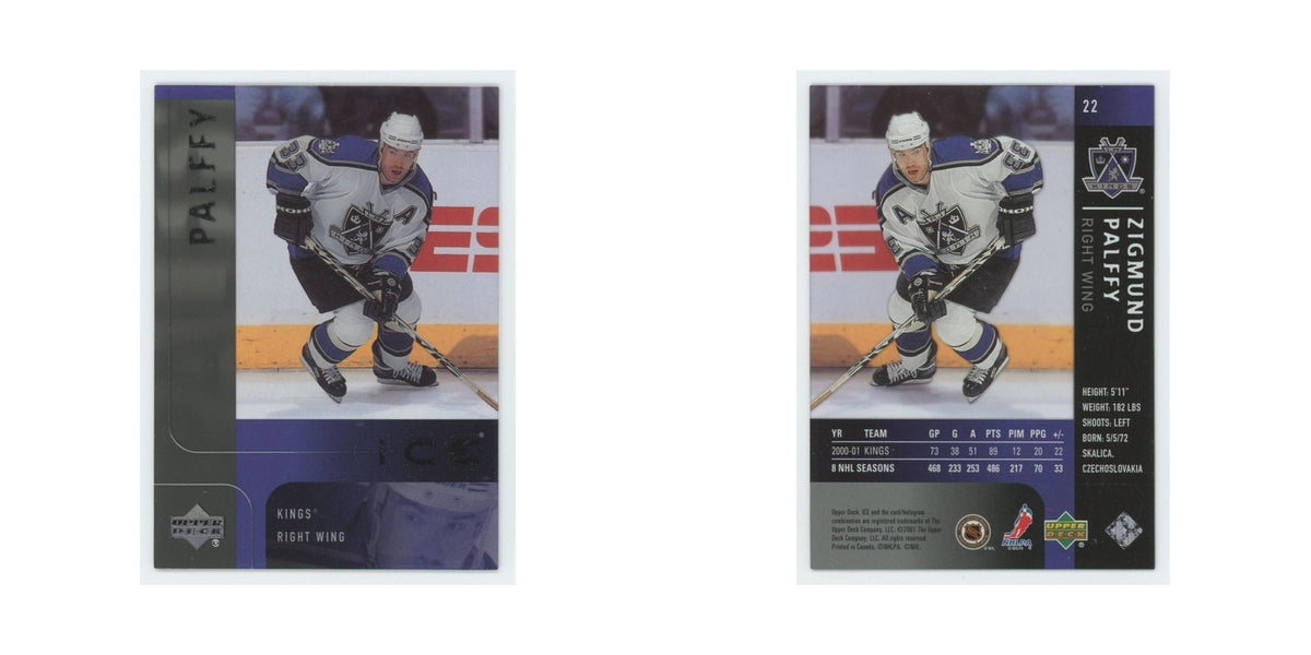 Zigmund Palffy 2001 Upper Deck Ice #22 Los Angeles Kings Hockey Card NM