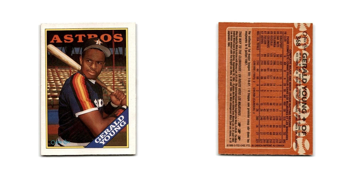 Gerald Young 1988 O-Pee-Chee #368 Houston Astros Baseball Card NM