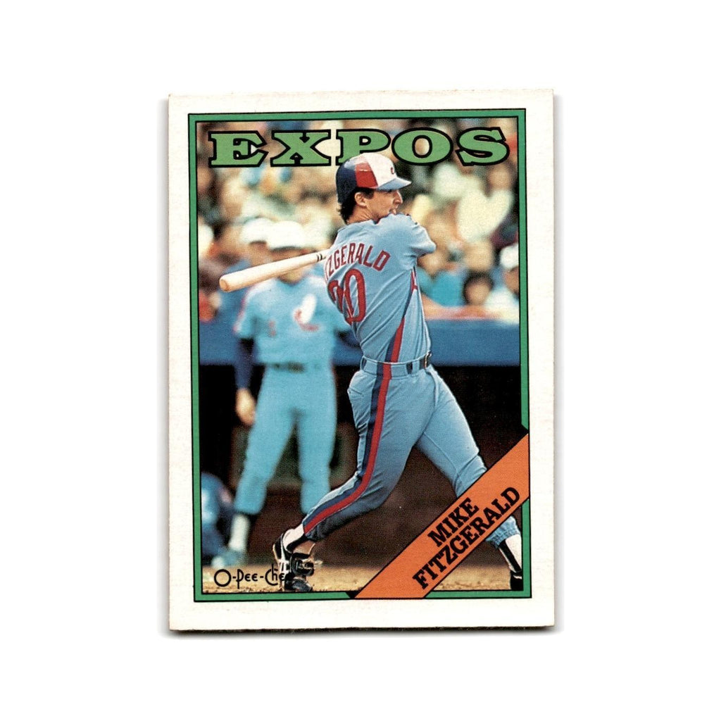 Mike Fitzgerald 1988 O-Pee-Chee #386 Montreal Expos Baseball Card NM