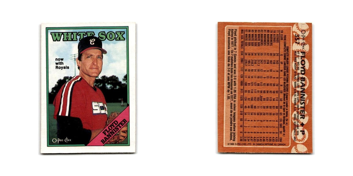 Floyd Bannister 1988 O-Pee-Chee #357 Kansas City Royals Baseball Card NM