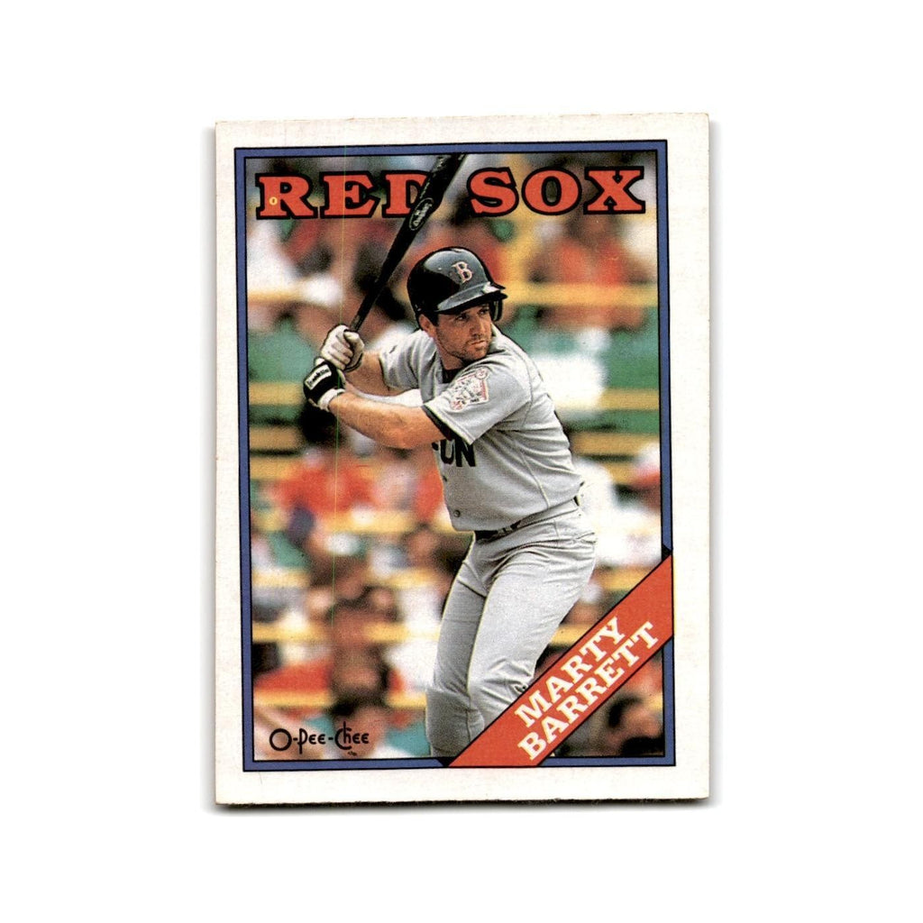 Marty Barrett 1988 O-Pee-Chee #338 Boston Red Sox Baseball Card NM