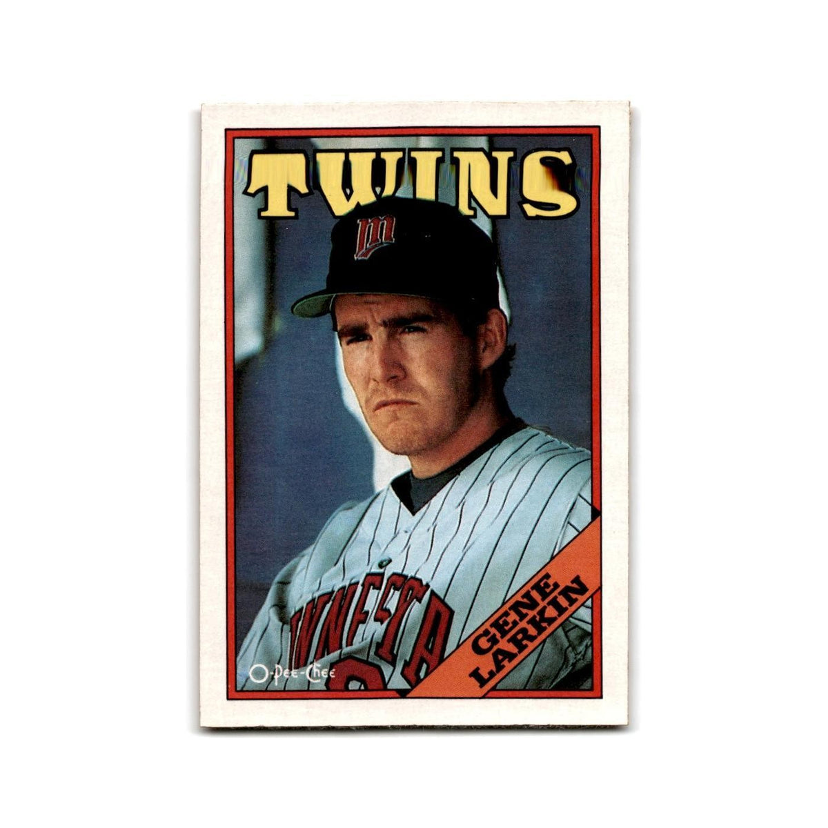 Gene Larkin 1988 O-Pee-Chee #384 Minnesota Twins Baseball Card NM