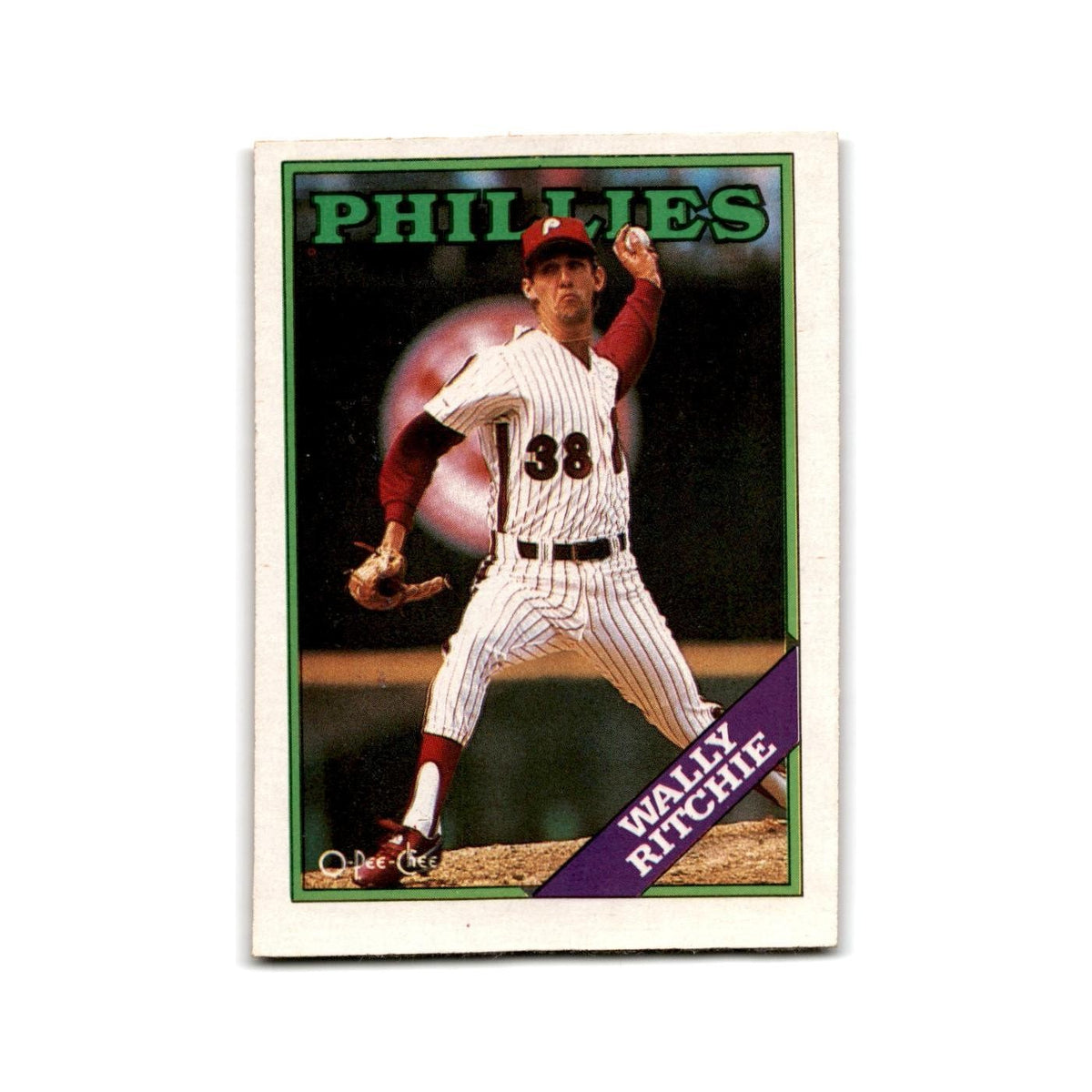 Wally ritche 1988 O-Pee-Chee #322 Philadelphia Phillies Baseball Card NM