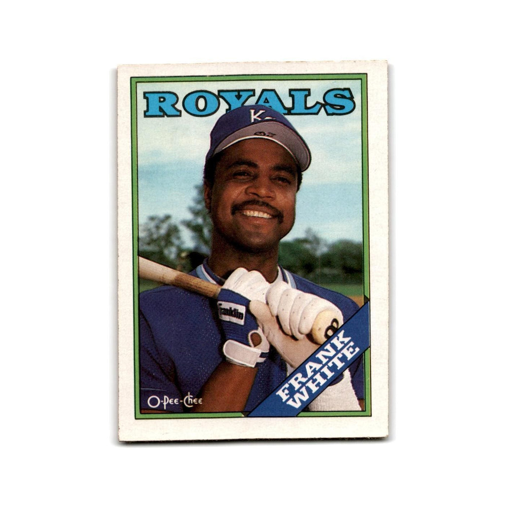 Frank White 1988 O-Pee-Chee #326 Kansas City Royals Baseball Card NM