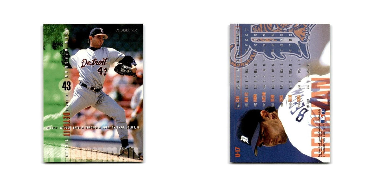 Sean Bergman 1995 Fleer Update #U-17 Detroit Tigers Baseball Card NM