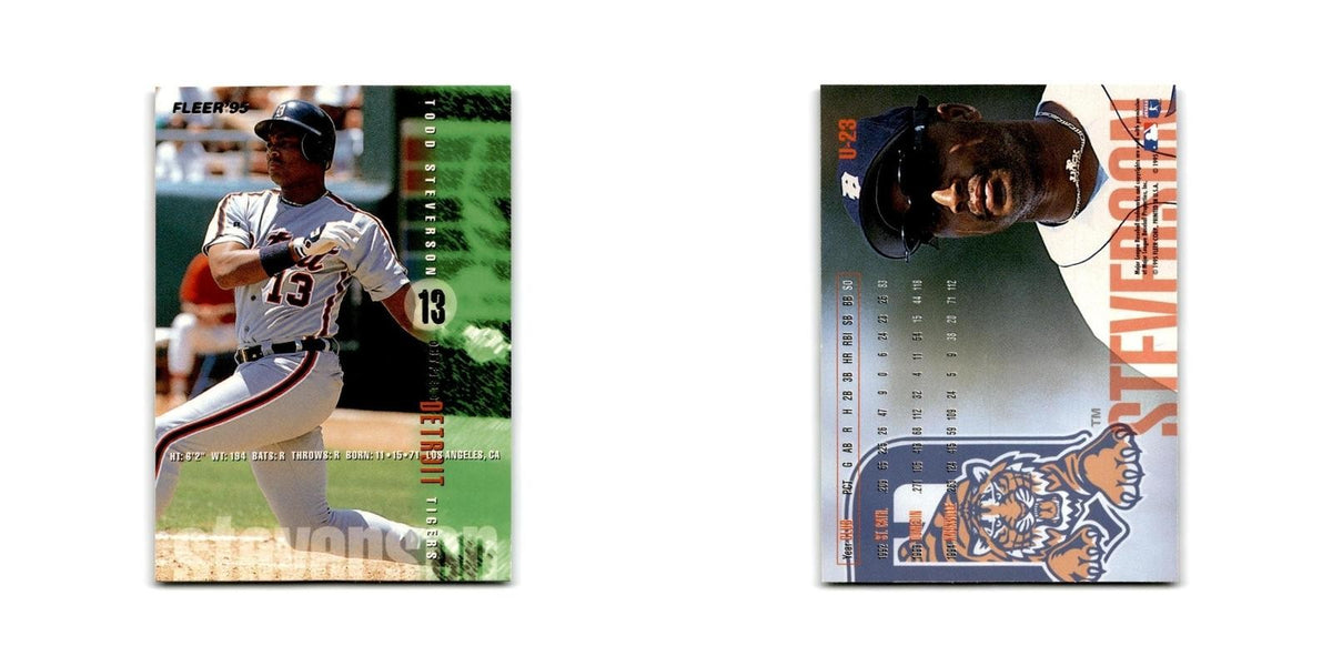 Todd Steverson 1995 Fleer Update #U-23 Detroit Tigers Baseball Card NM