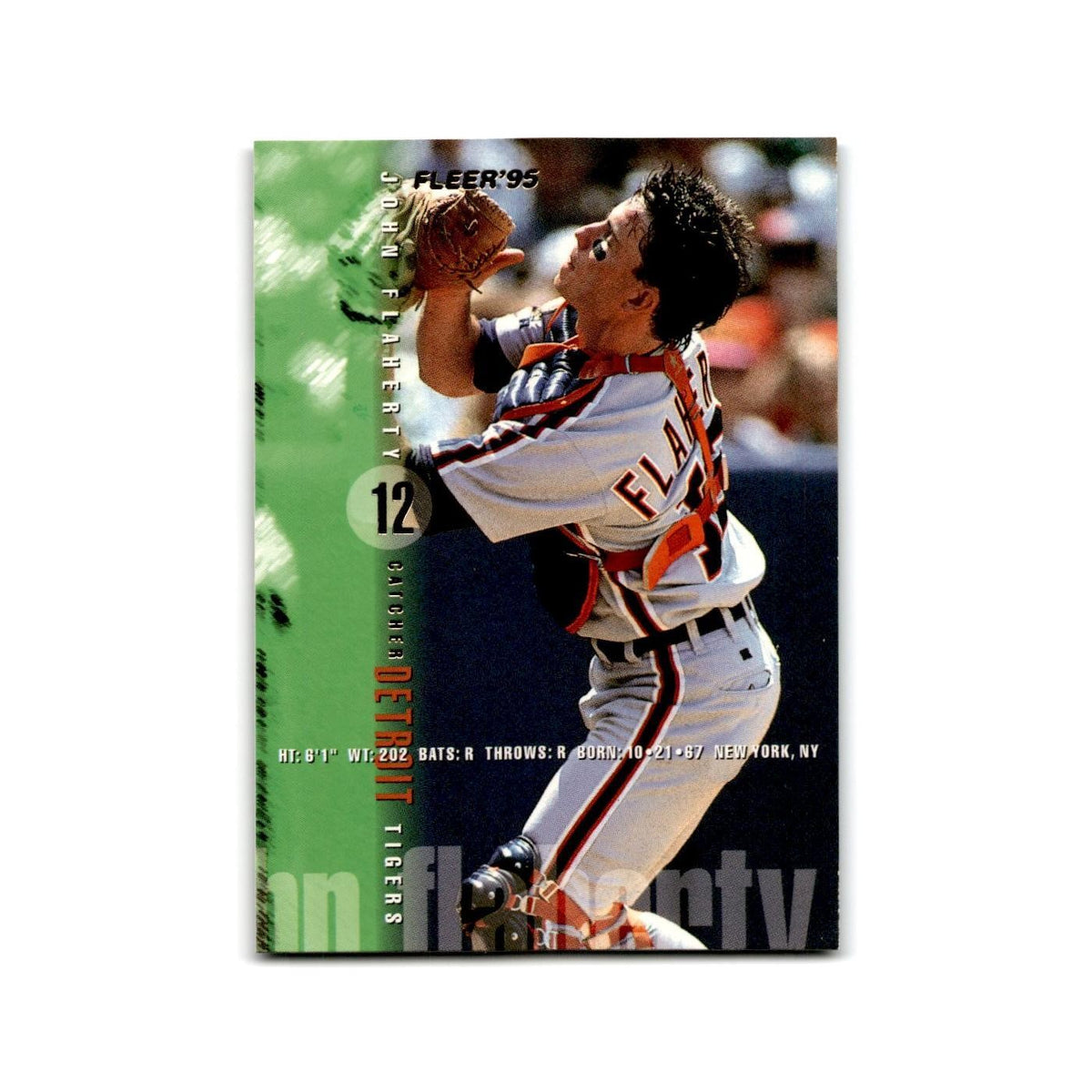 John Flaherty 1995 Fleer Update #U-19 Detroit Tigers Baseball Card NM