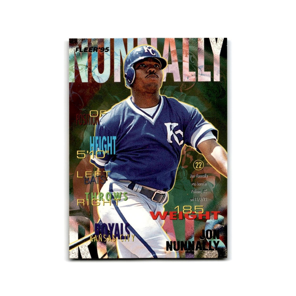Jon Nunnally 1995 Fleer Update #U-47 Kansas City Royals Baseball Card NM