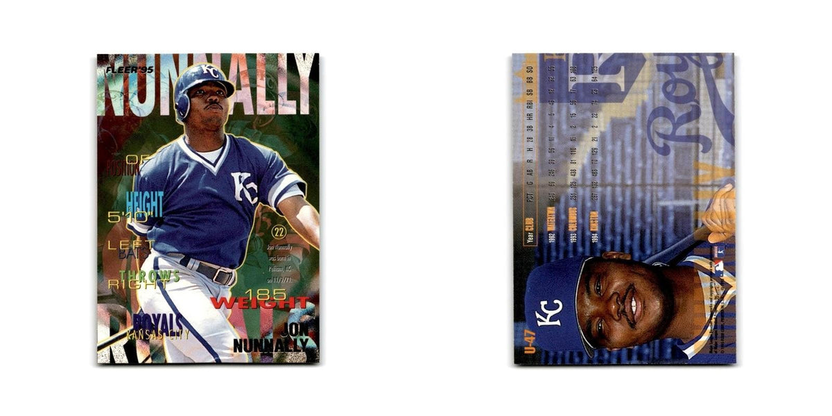 Jon Nunnally 1995 Fleer Update #U-47 Kansas City Royals Baseball Card NM