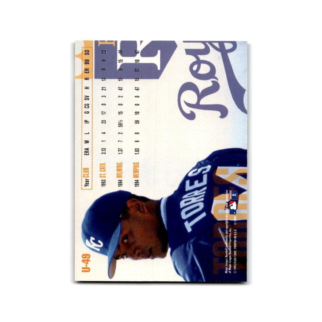 Dilson Torres Rookie 1995 Fleer Update #U-49 Kansas City Royals Baseball Card NM