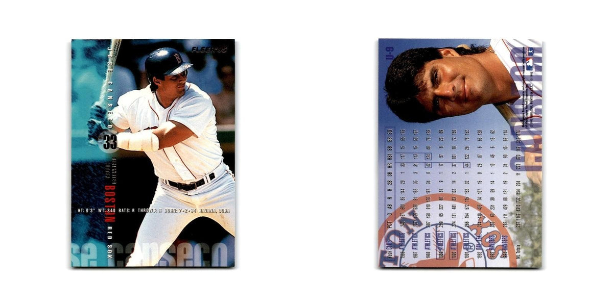 Jose Canseco 1995 Fleer Update #U-9 Boston Red Sox Baseball Card NM