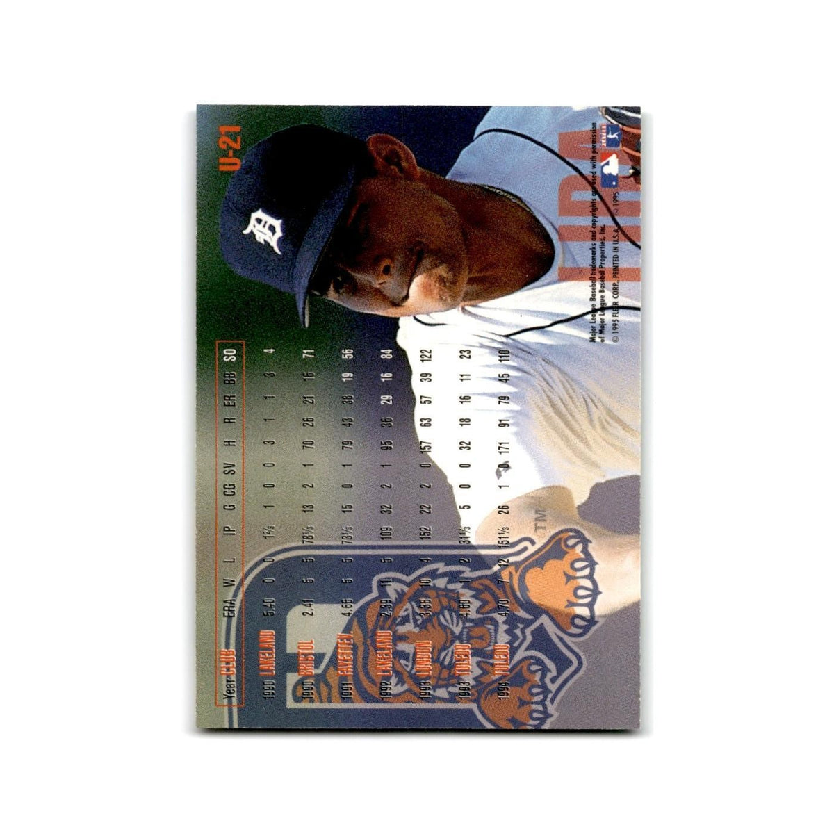 Felipe Lira 1995 Fleer Update #U-21 Detroit Tigers Baseball Card NM