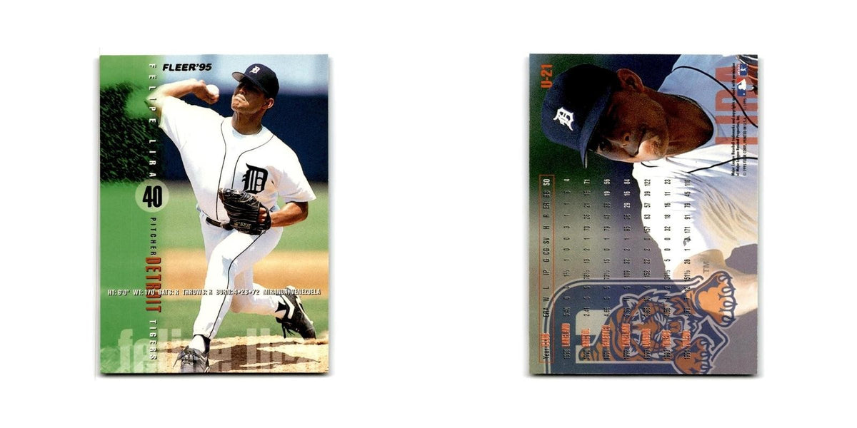 Felipe Lira 1995 Fleer Update #U-21 Detroit Tigers Baseball Card NM