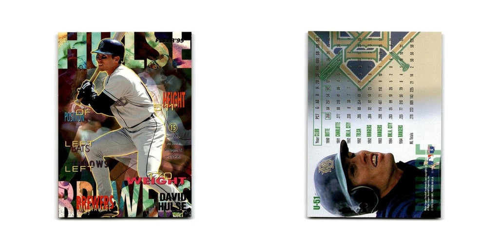 David Hulse 1995 Fleer Update #U-51 Milwaukee Brewers Baseball Card NM